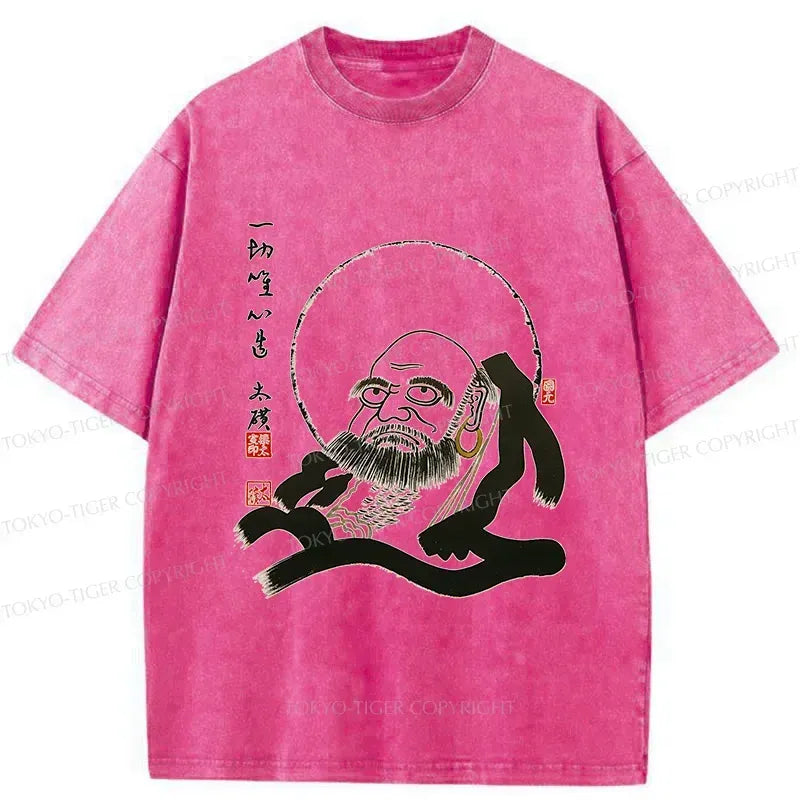 Japanese Kyoto Lion Buddha Tee for Daily Wear