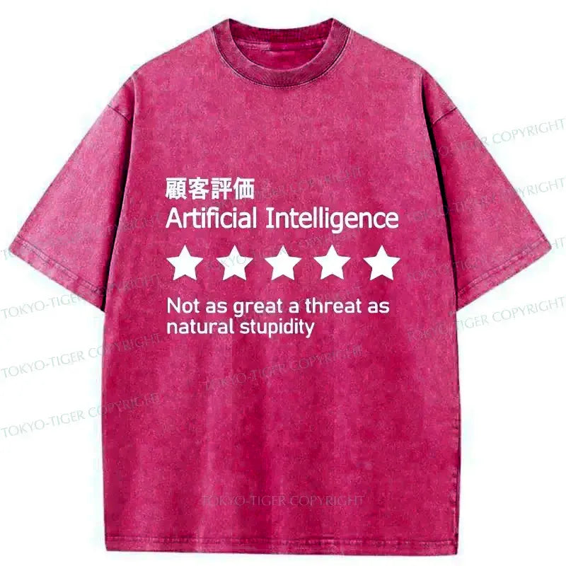 Kyoto-Lion Stupid People Are The Biggest Threat Washed T-Shirt