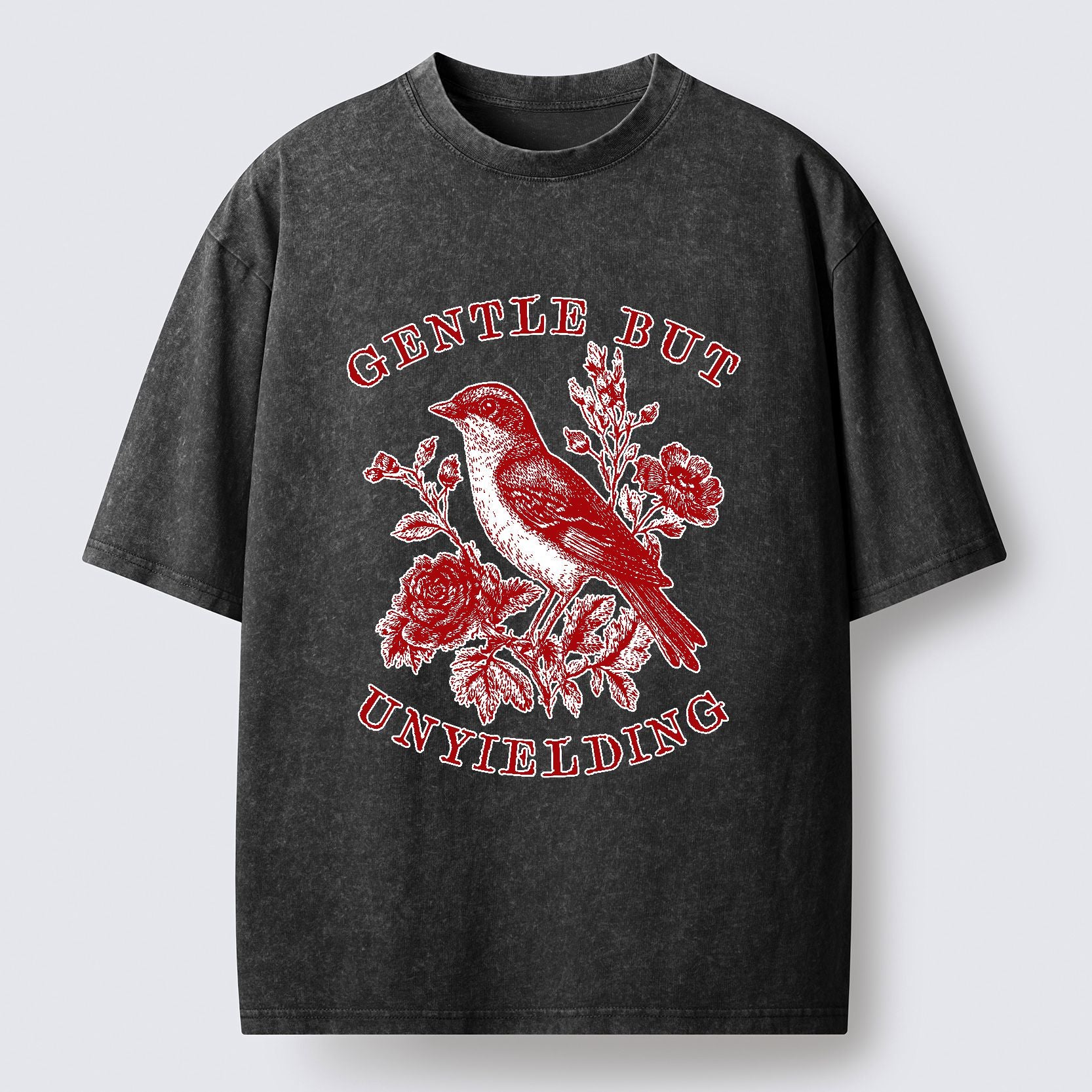 Kyoto-Lion Gentle But Unyielding Washed T-Shirt