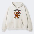 Kyoto-Lion Oh Snap The Gingerbread Man's Christmas Chaos Adult Fleece Hoodie