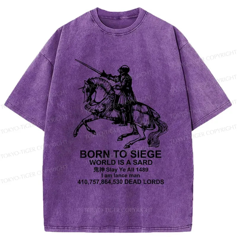 Kyoto-Lion Born To Siege Washed T-Shirt