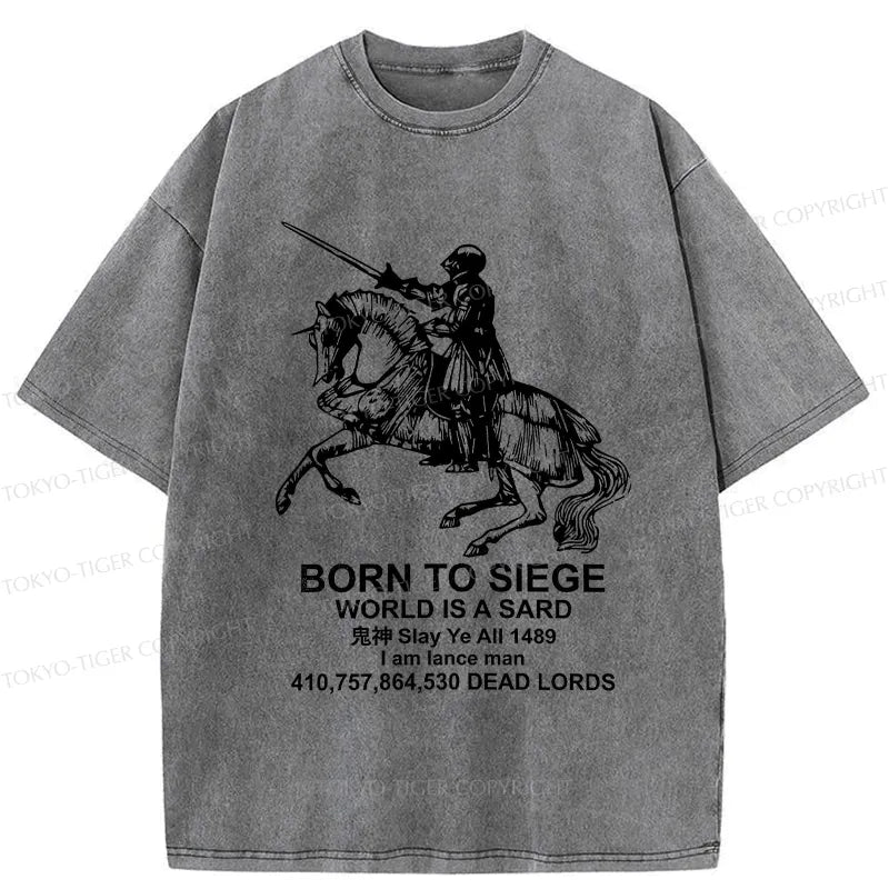Kyoto-Lion Born To Siege Washed T-Shirt