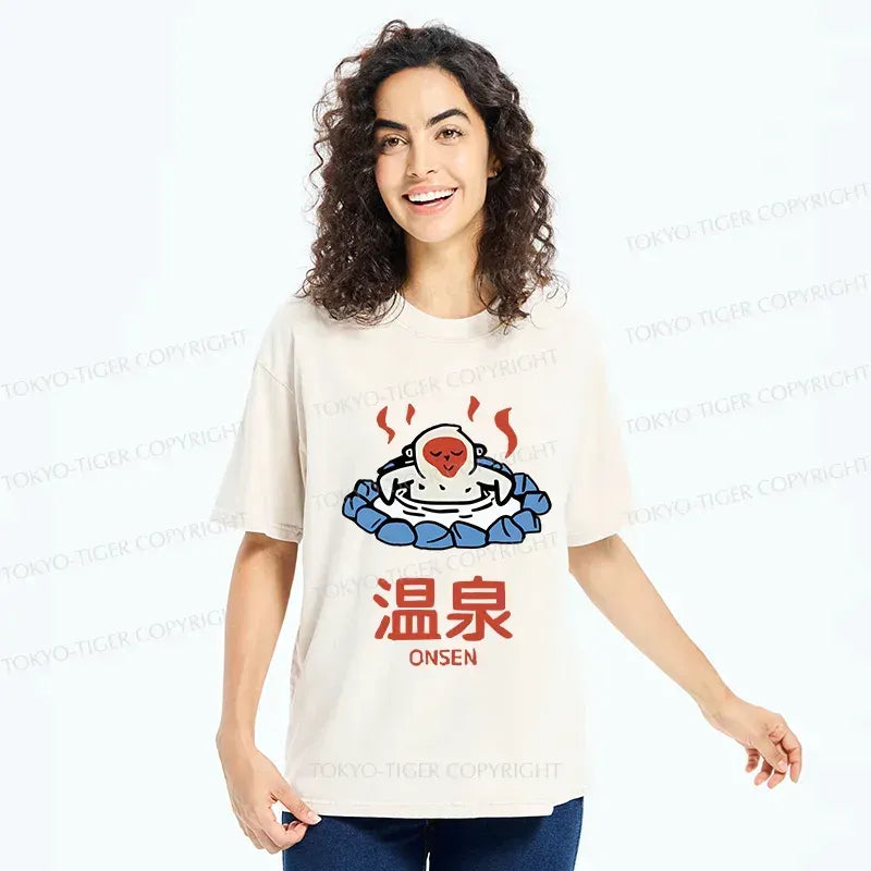 Japanese monkey washed t-shirt for summer