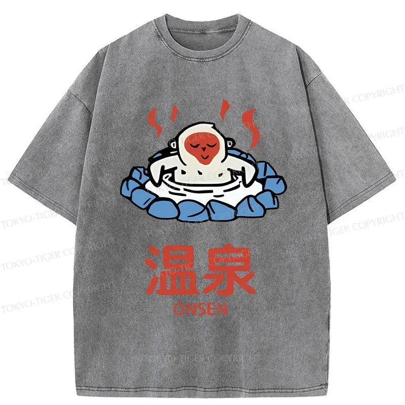 Japanese monkey washed t-shirt for summer