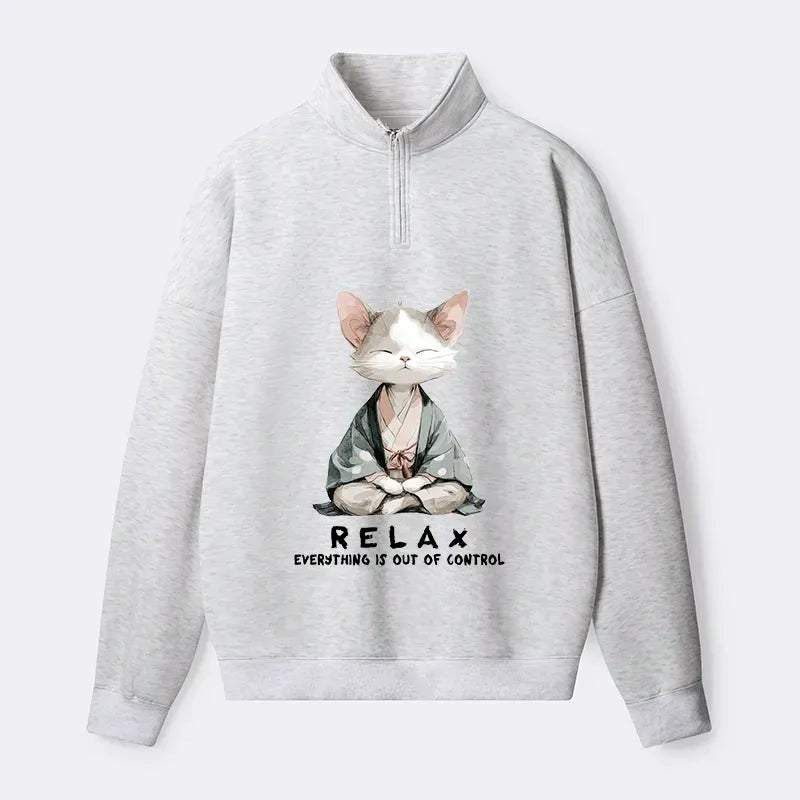 Kyoto-Lion Fleece Sweatshirt for Daily Wear