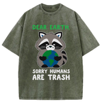 Japanese Washed T-Shirt for Daily Wear