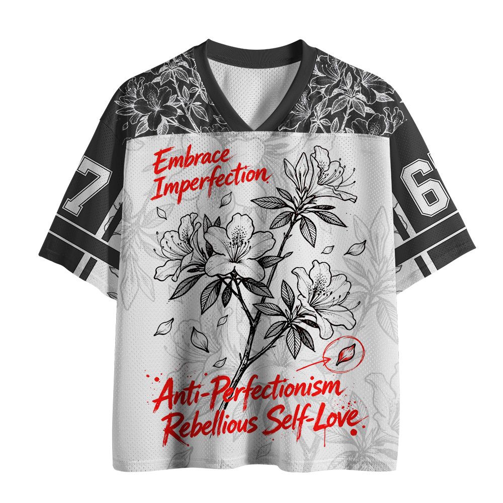 Kyoto-Lion Imperfectionism Flowers Mesh Jersey