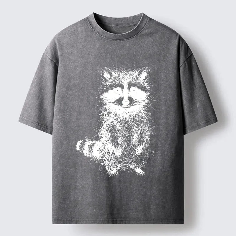 Trending Raccoon Streetwear T-Shirt for Men