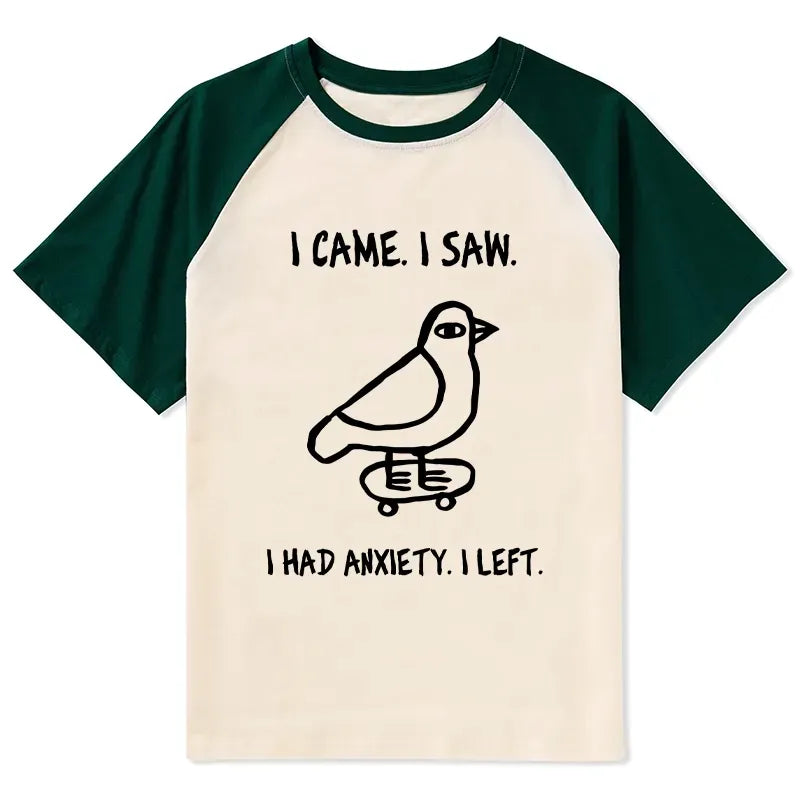 funny meme bird raglan t-shirt for daily wear
