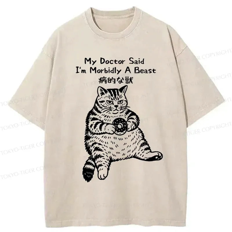 Kyoto-Lion Washed Vintage T-Shirt