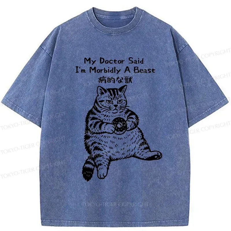Lazy Fat Cat Japanese T-Shirt