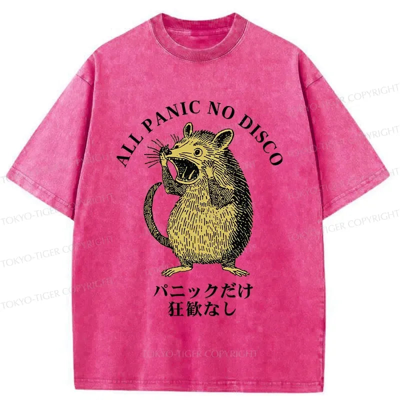 Kyoto-Lion All Panic No Disco Washed T-Shirt