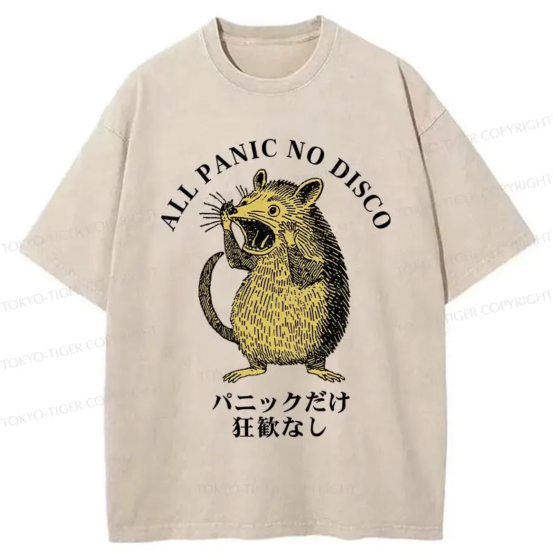 Kyoto-Lion washed t-shirt for men