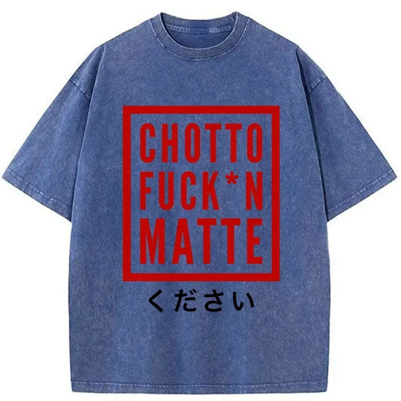 Kyoto-Lion Japanese Chotto Matte Washed T-Shirt