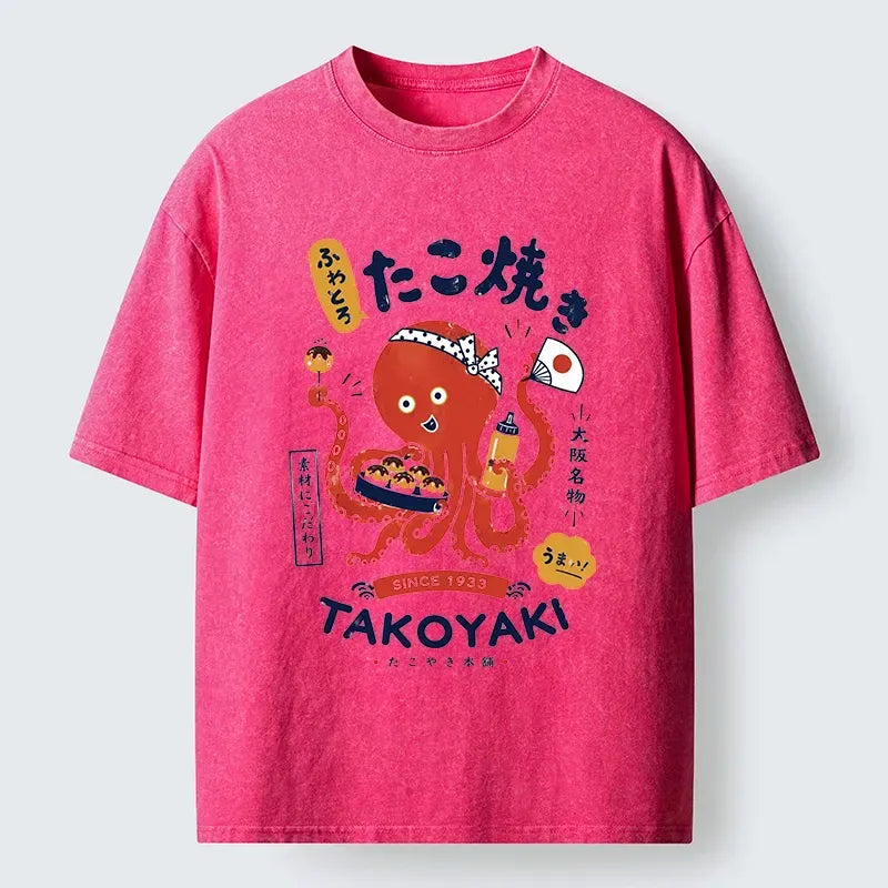 Japanese Watercolor Octopus Shirt for Vacation