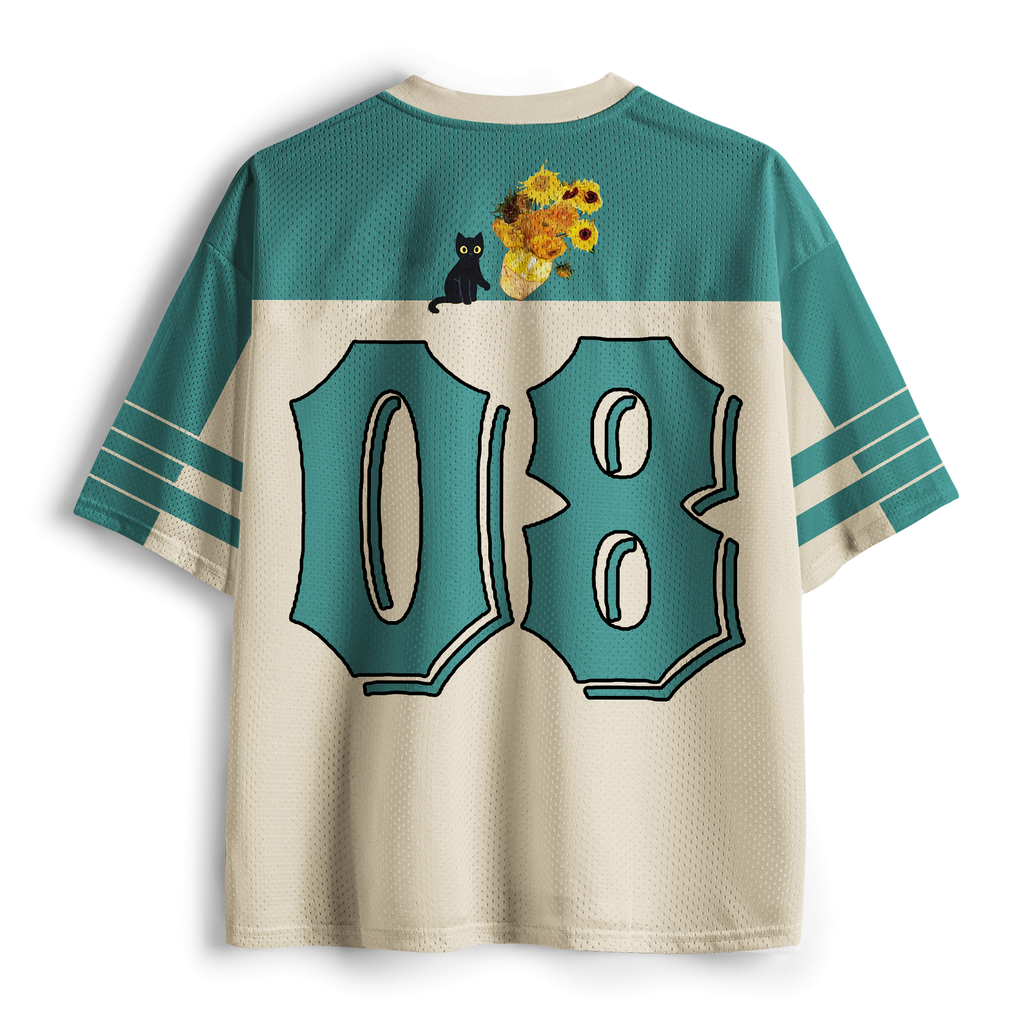 Retro Mesh Jersey for Cat Lovers