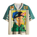 Kyoto-Lion Van Gogh Cat 'Masterpiece' Retro Mesh Jersey