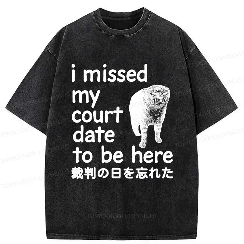 Funny forgetful cat t-shirt for daily wear