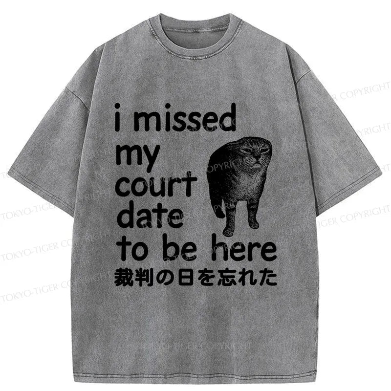 Funny forgetful cat t-shirt for daily wear