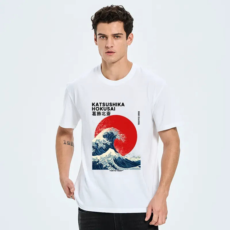 Japanese Ukiyo-e Classic T-Shirt for Summer