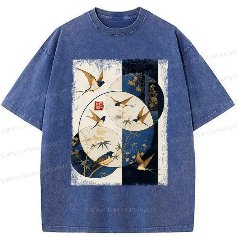 Kyoto Lion Bamboo Print Unisex Tee