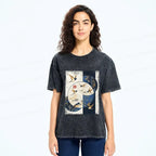 Japanese Vintage Washed T-Shirt for Daily Wear