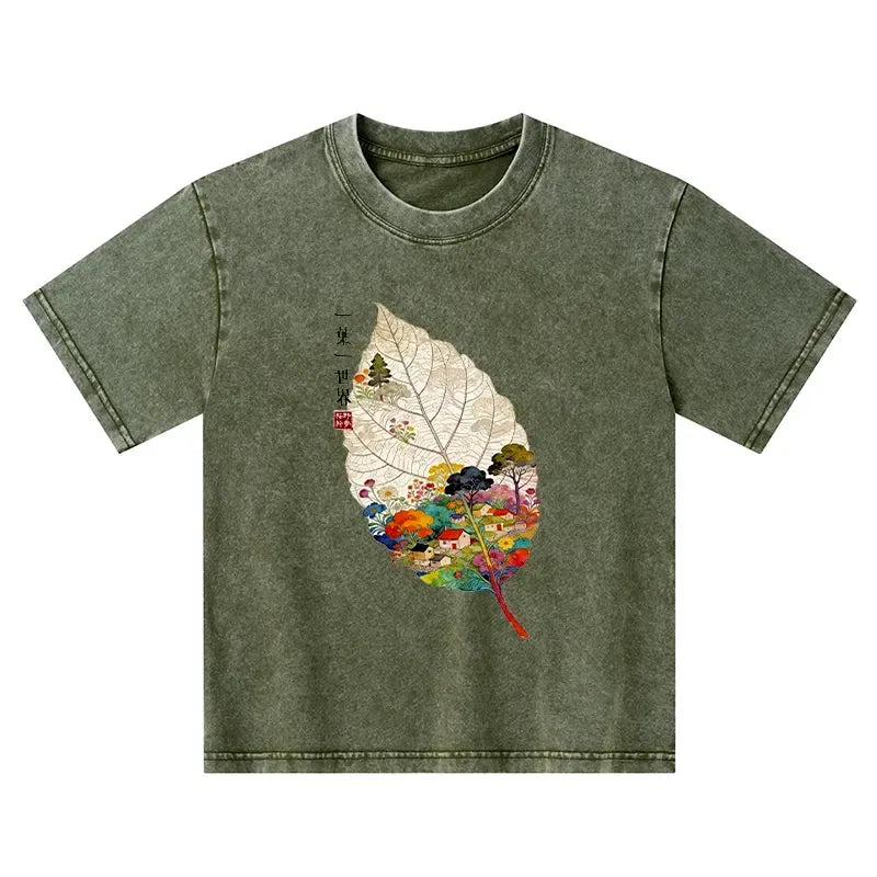 Colorful Japanese Culture Kids T-Shirt on Sale
