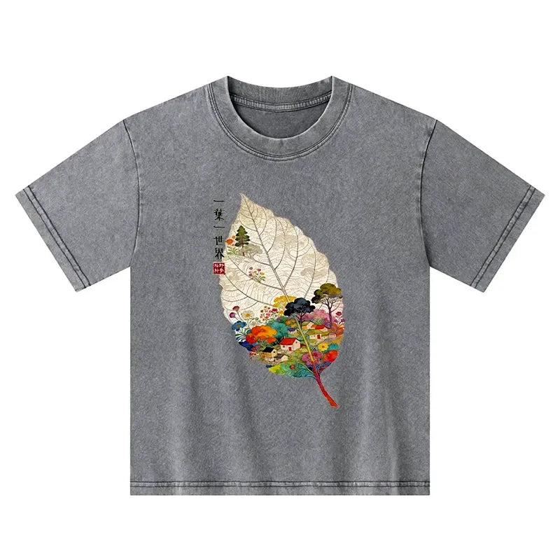 Colorful Japanese Culture Kids T-Shirt on Sale