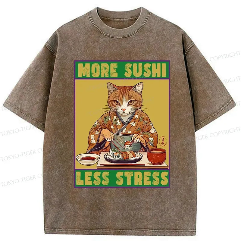 Japanese Vintage Washed T-Shirt for Daily Wear