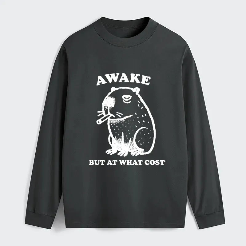 Smoking Capybara Long Sleeve T-Shirt