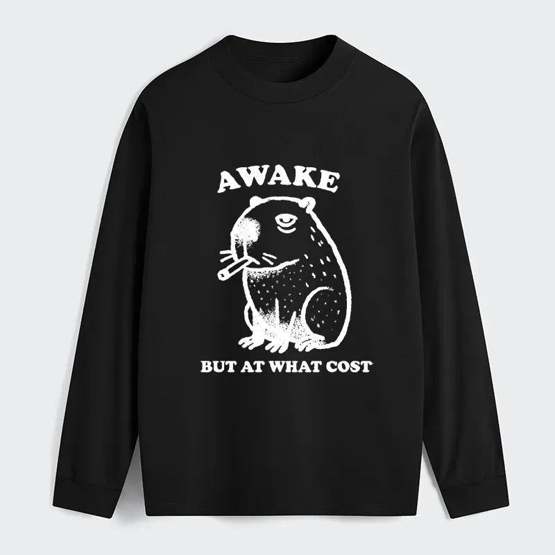 Smoking Capybara Long Sleeve T-Shirt