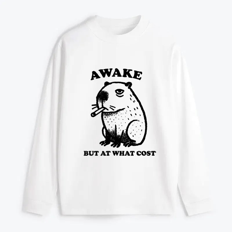Smoking Capybara Long Sleeve T-Shirt
