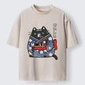 Japanese Geisha Cat T-Shirt for Daily Wear
