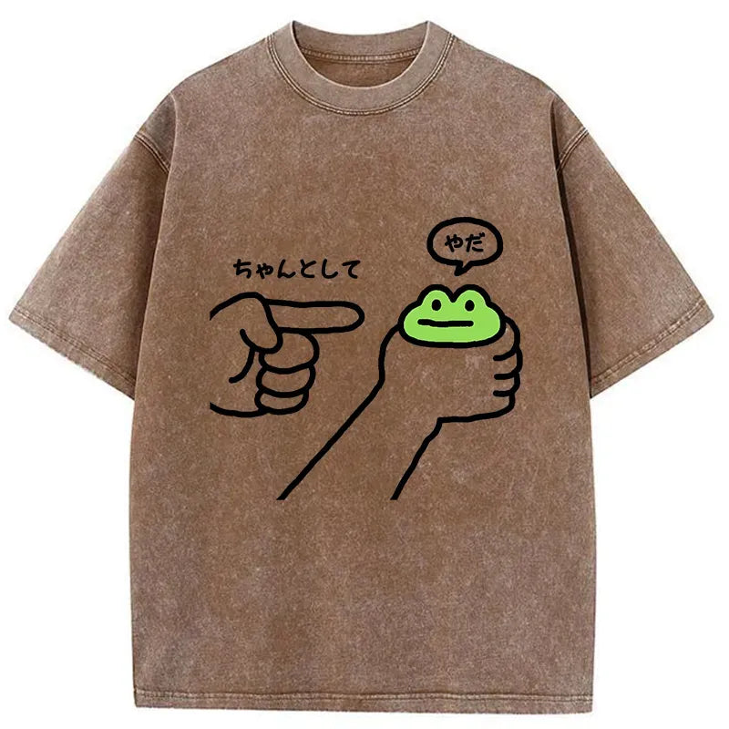 japanese frog t shirt gift idea