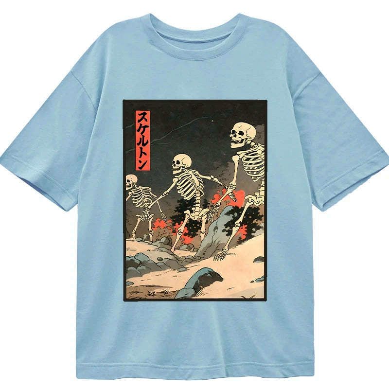 Kyoto-Lion Japanese Rising Skeletons Classic T-Shirt