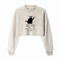 Kyoto Lion Cat Crop Sweatshirt