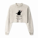 Kyoto Lion Cat Crop Sweatshirt