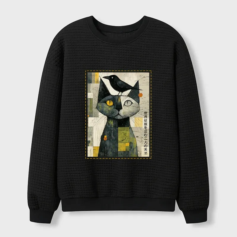 Unisex Waffle Sweatshirt for Daily Wear Comfortable