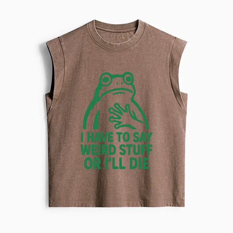 Funny Frog Tank Top Gift for Her