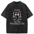 Everything Is Fine Cat Tee on Sale
