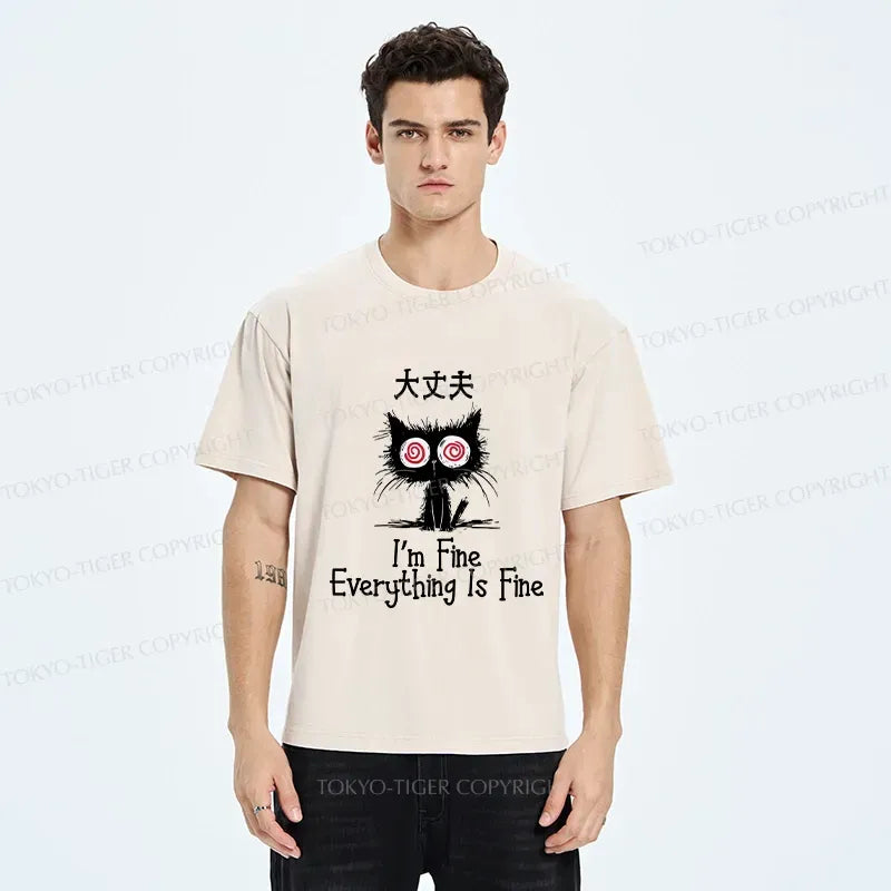 Vintage Cat T-Shirt for Everyday Wear