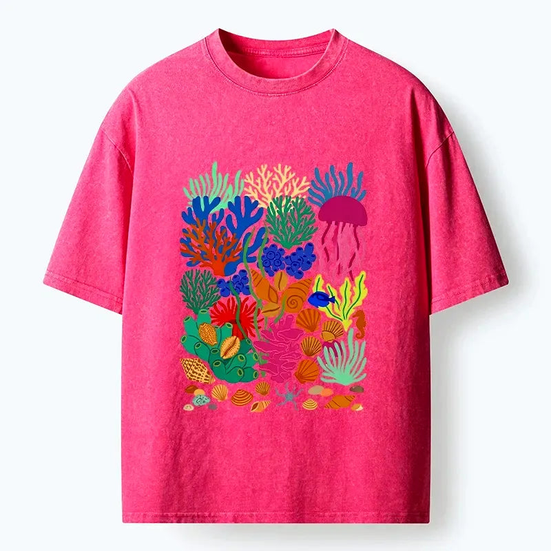 Japanese Sea Friends Vintage T-Shirt