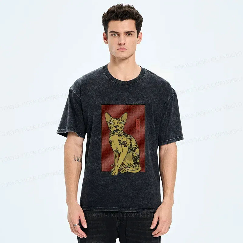 Washed Kyoto lion tee gift idea
