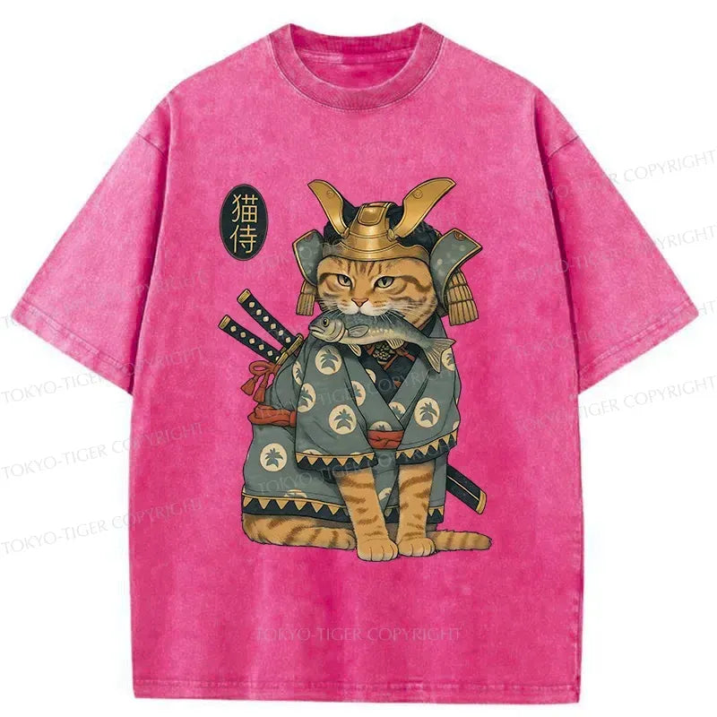 Vintage Japanese cat t-shirt free shipping