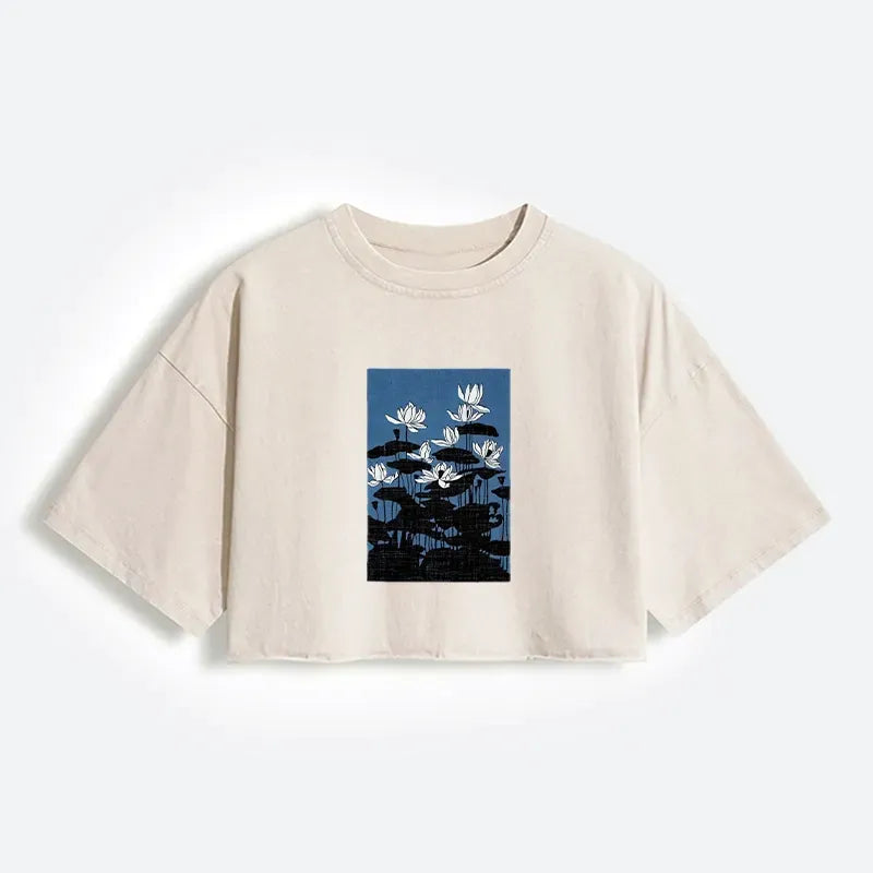 Japanese Art Crop Top for Women