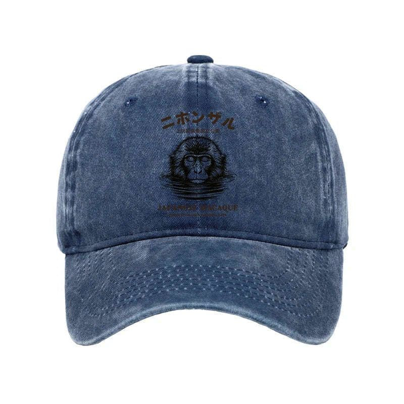 Japanese washed cap for daily wear