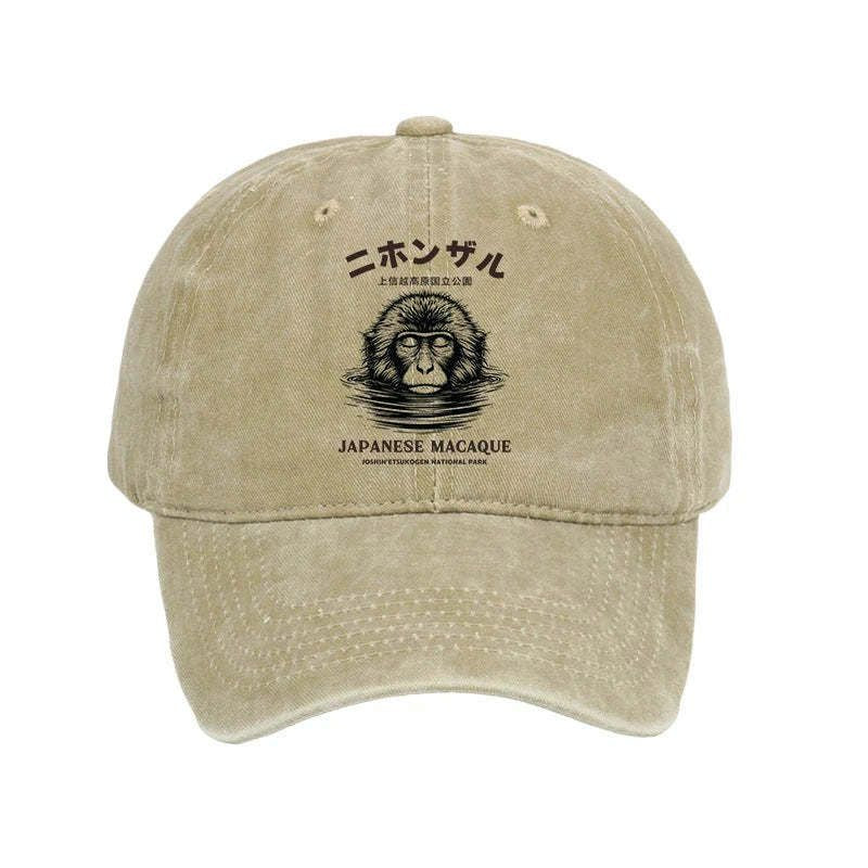 Japanese washed cap for daily wear