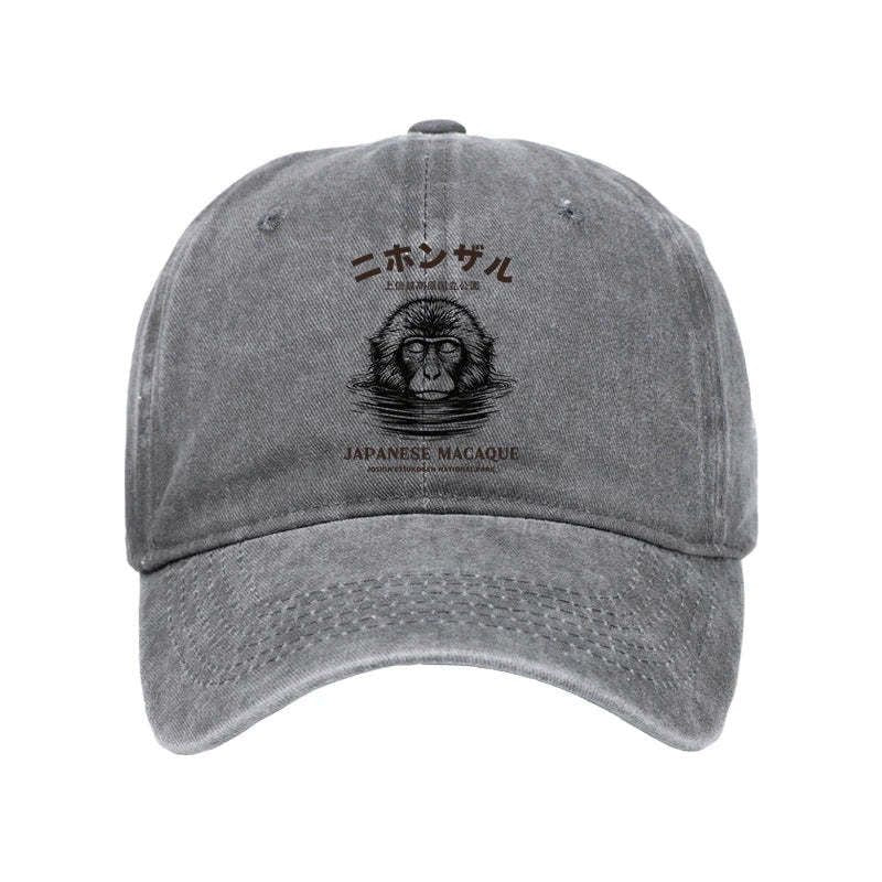 macaque monkey cap vintage style