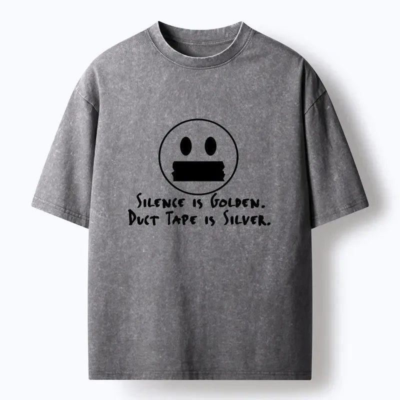 Vintage Japanese Silver Washed T-Shirt
