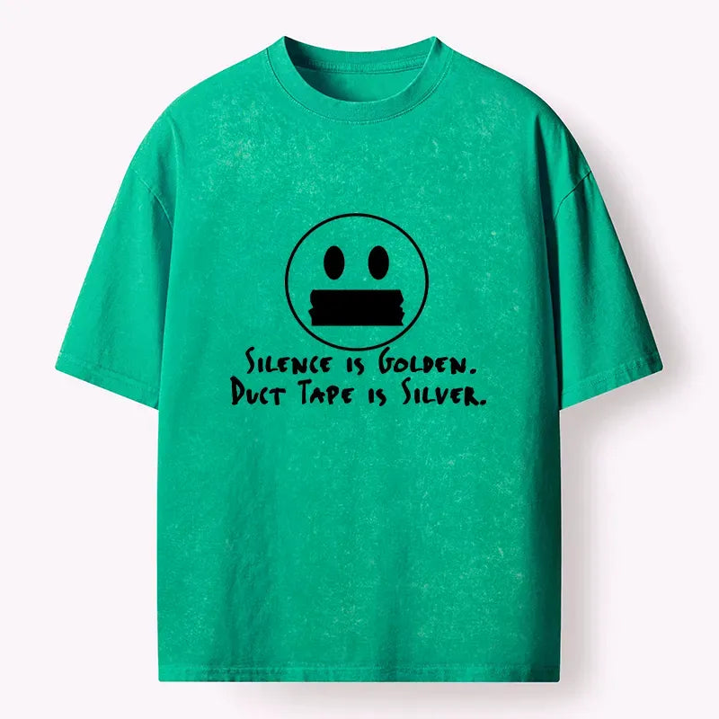 Vintage Japanese Silver Washed T-Shirt